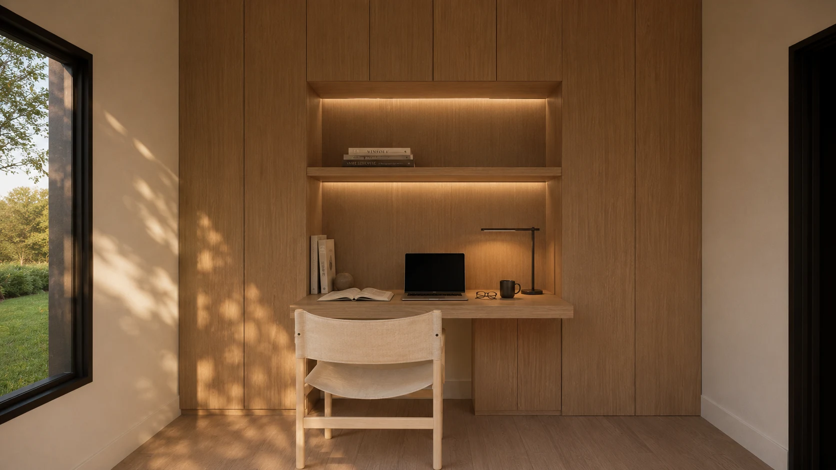 Interior office design rendering
